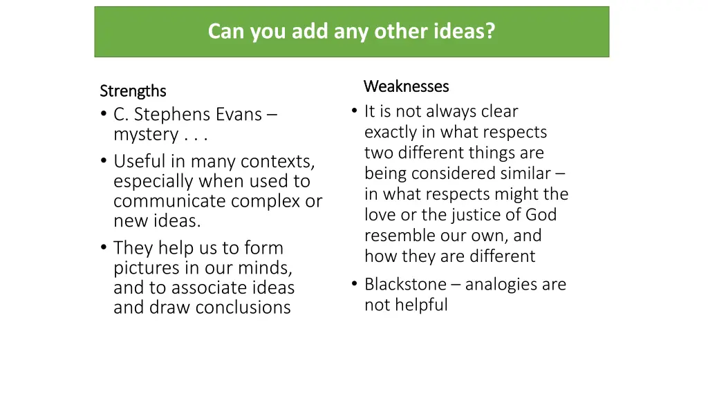 can you add any other ideas