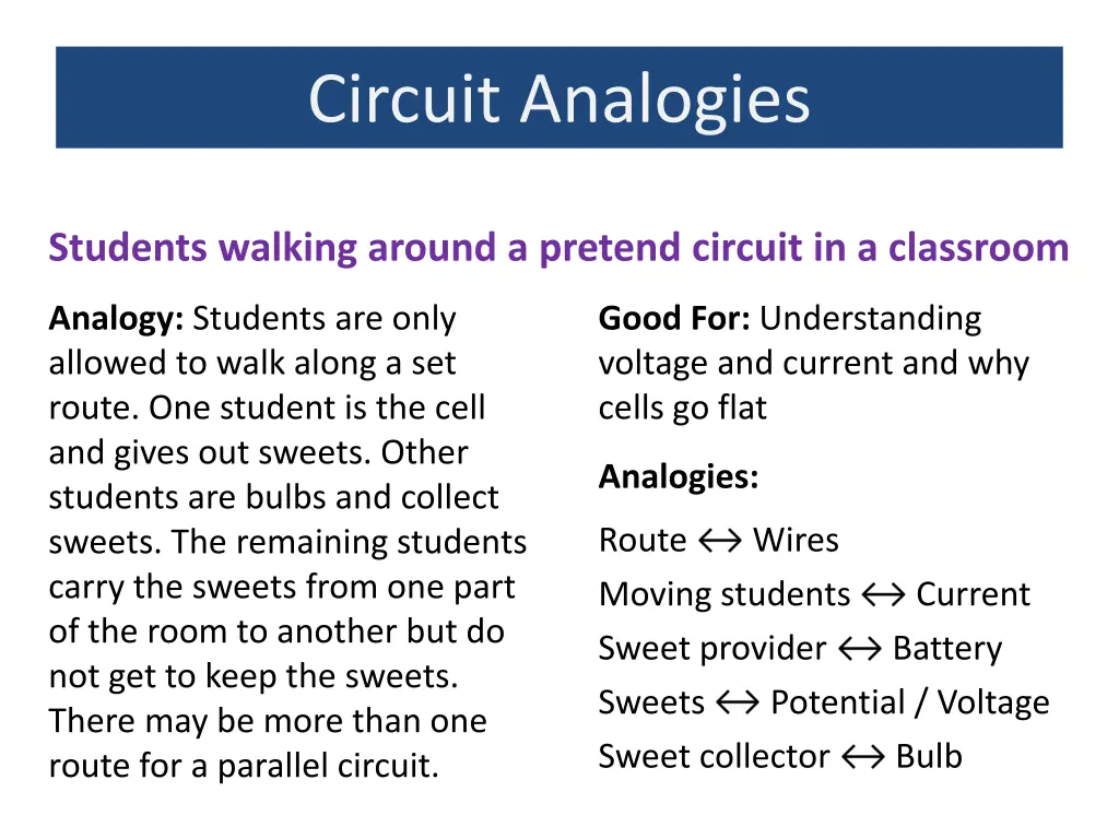 circuit analogies 5