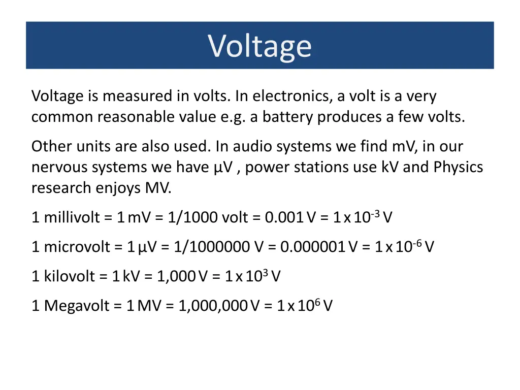 voltage 1