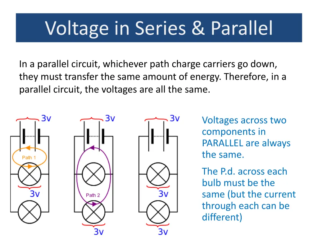 voltage in series parallel 1