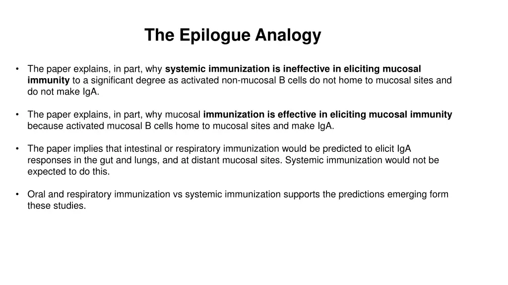 the epilogue analogy