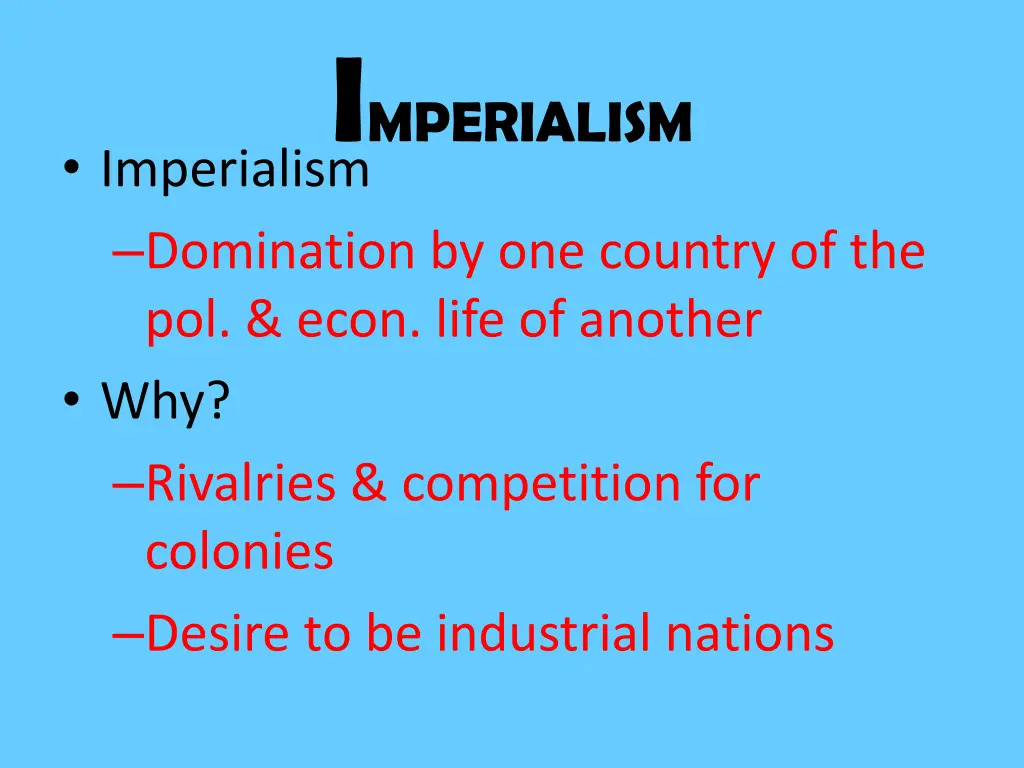 i mperialism