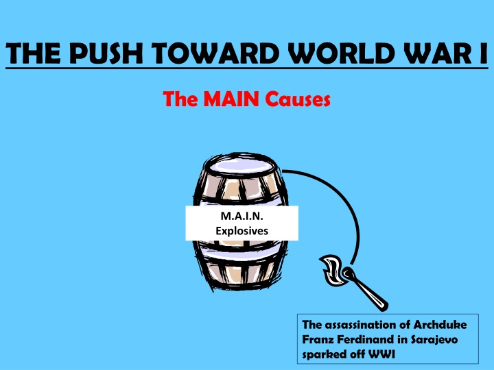 the push toward world war i