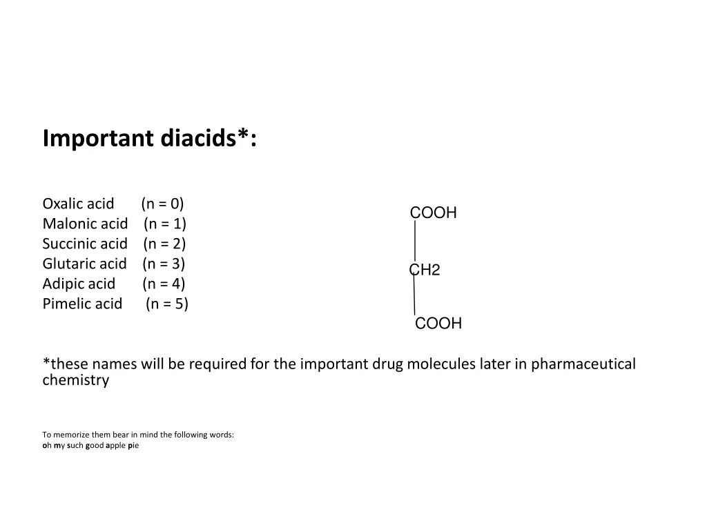 important diacids