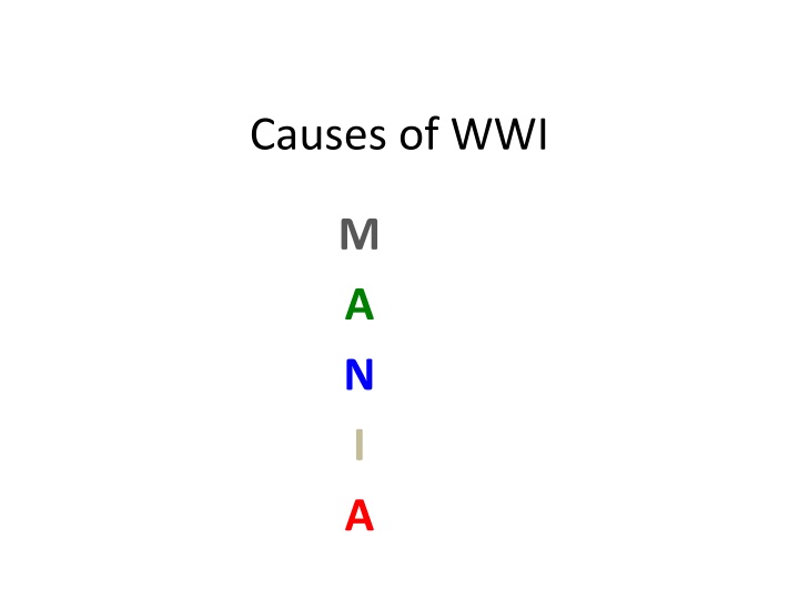 causes of wwi