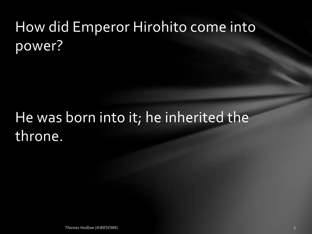 how did emperor hirohito come into power