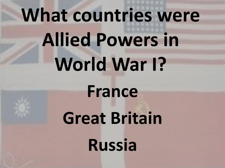 what countries were allied powers in world