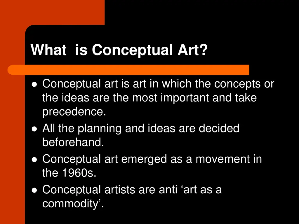 what is conceptual art