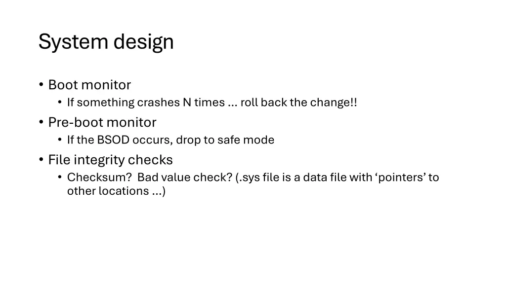 system design