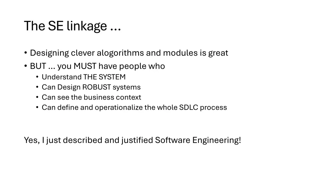 the se linkage
