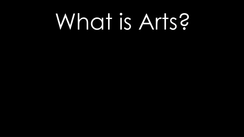 what is arts