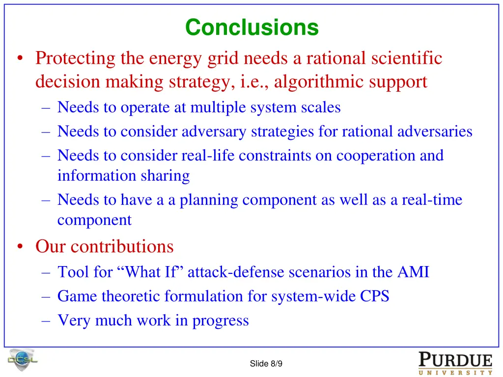 conclusions