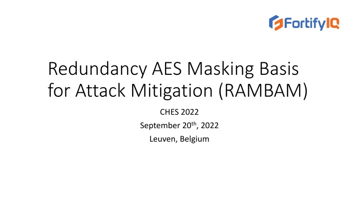 redundancy aes masking basis for attack