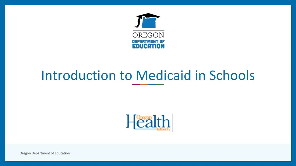 introduction to medicaid in schools