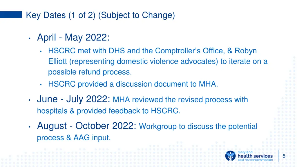 key dates 1 of 2 subject to change
