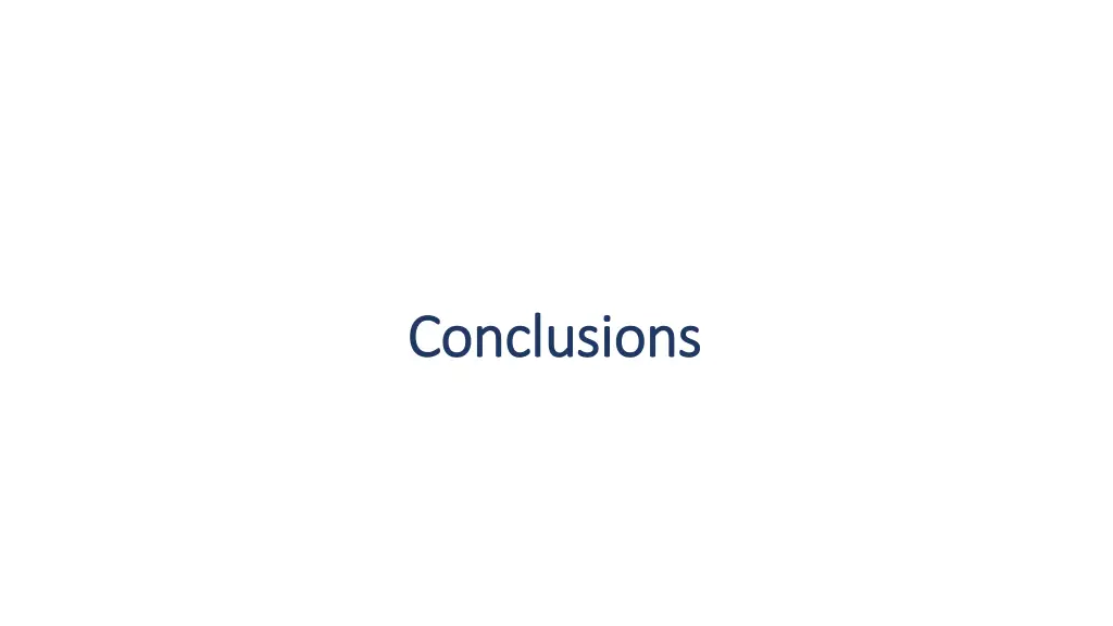 conclusions conclusions