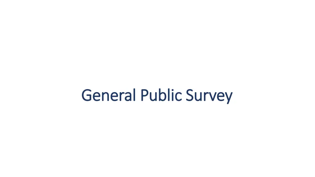 general public survey general public survey