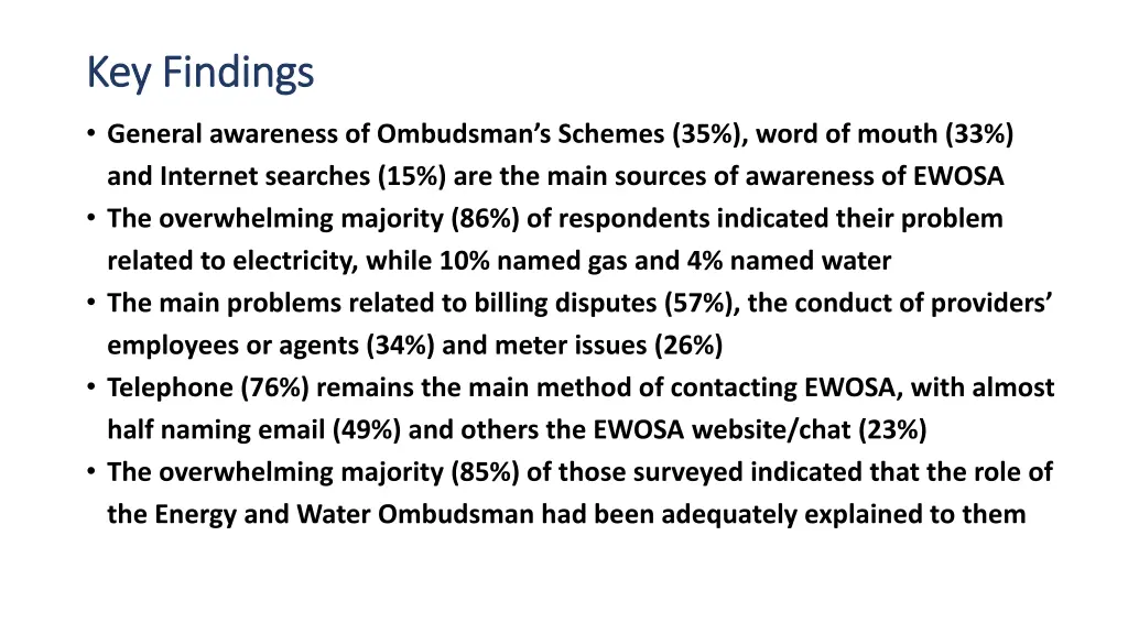 key findings key findings 1