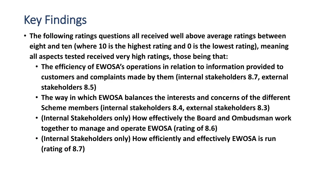 key findings key findings 11