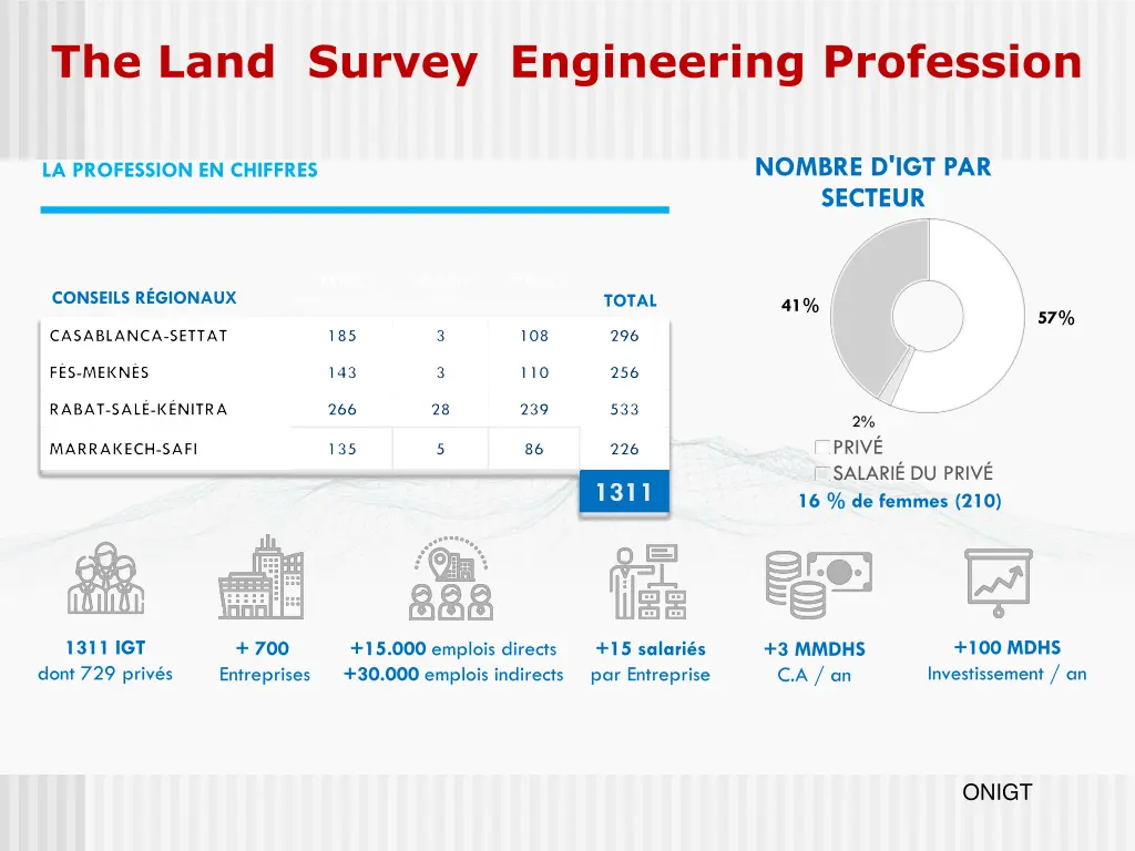 the land survey engineering profession