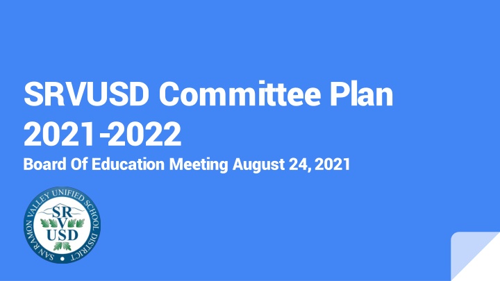 srvusd committee plan 2021 2022 board