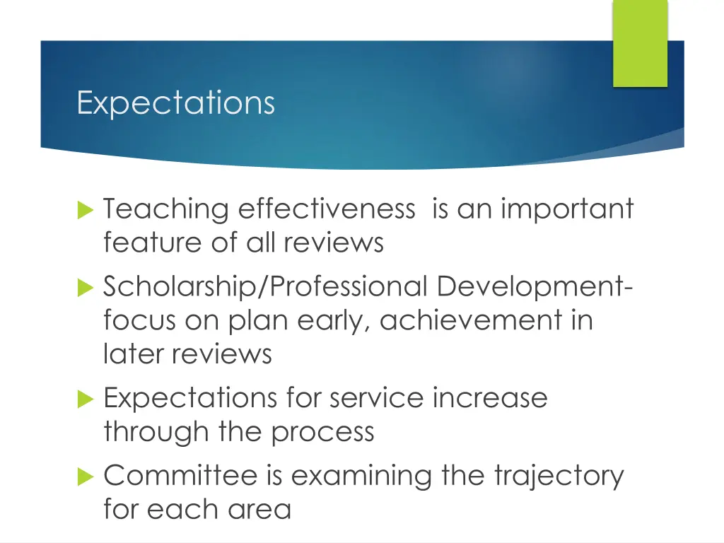 expectations