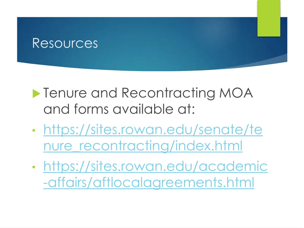 resources