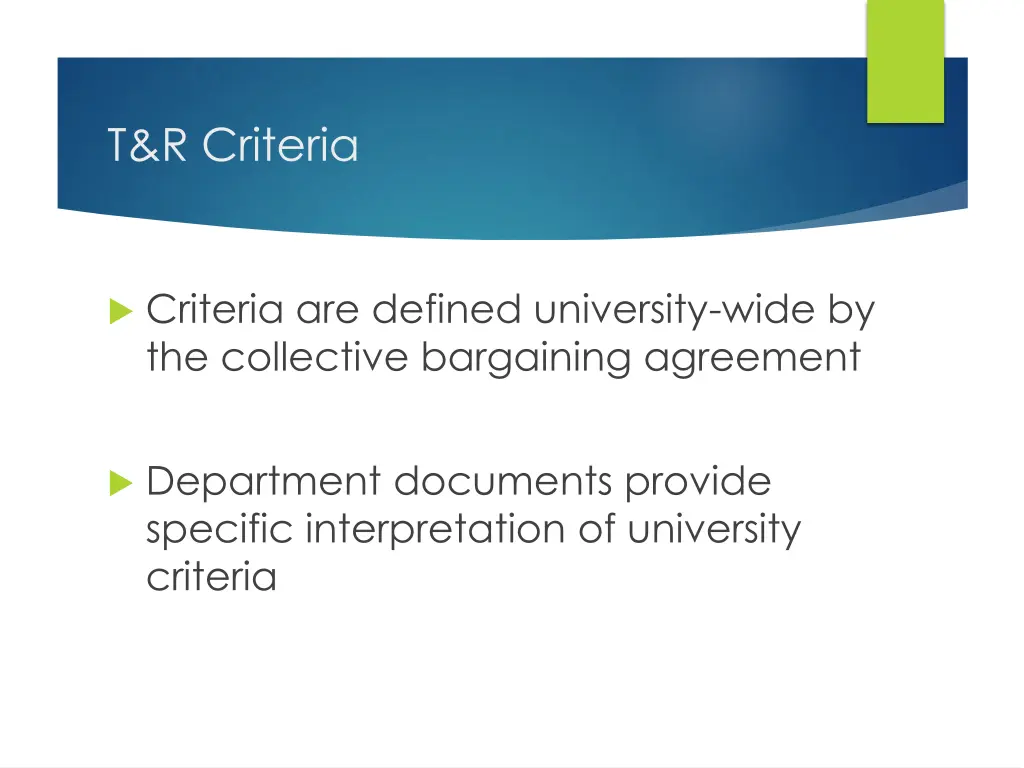t r criteria 1