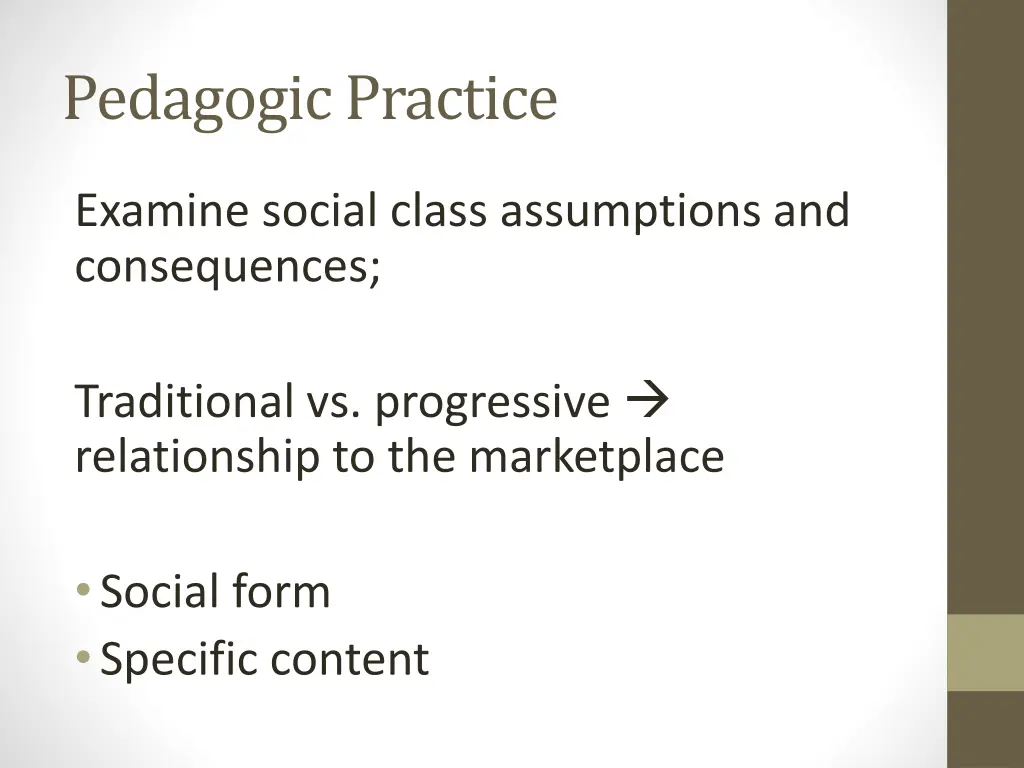 pedagogic practice
