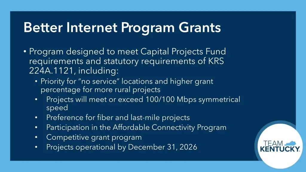 better internet program grants