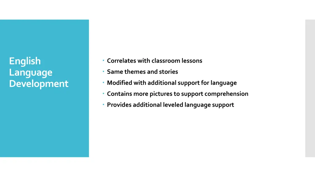 english language development