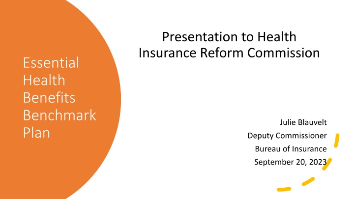 presentation to health insurance reform commission