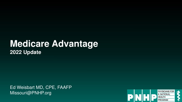 medicare advantage 2022 update