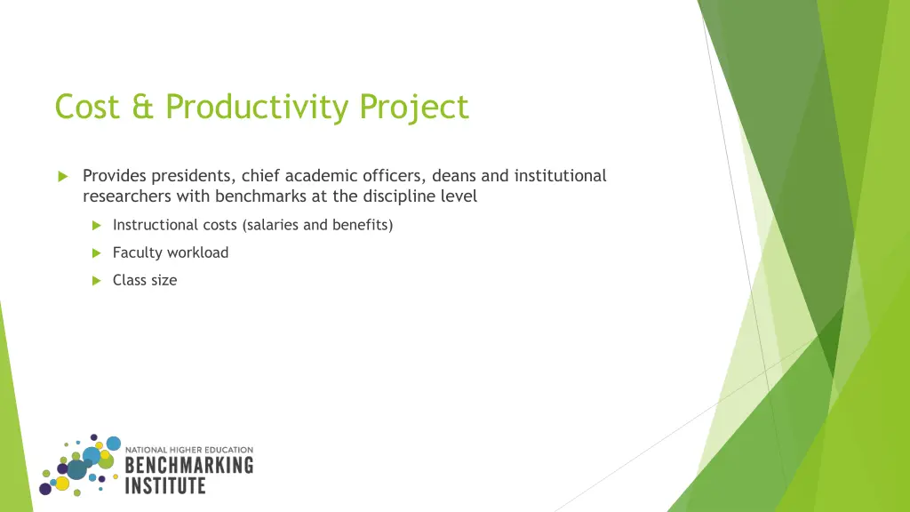cost productivity project