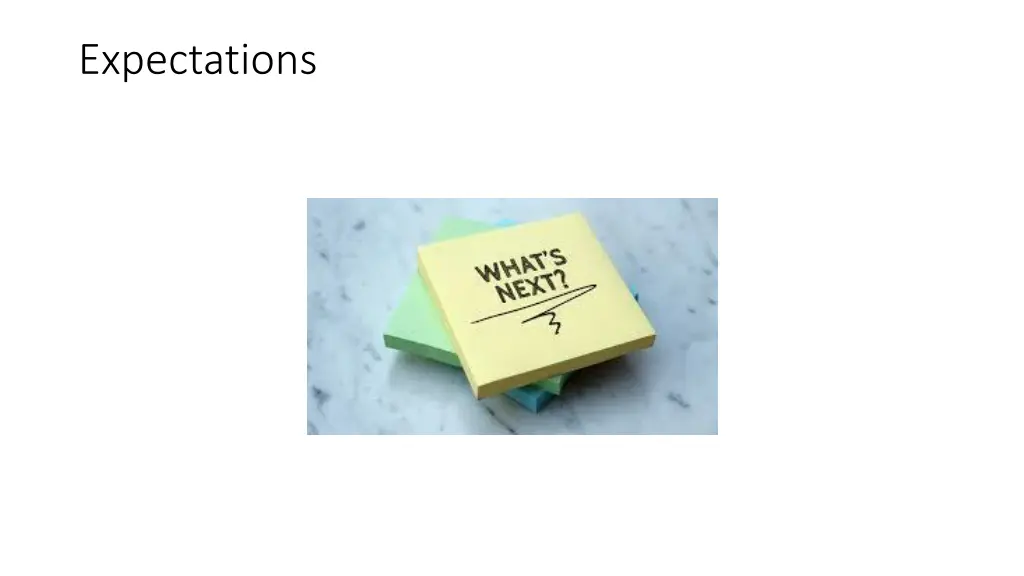 expectations