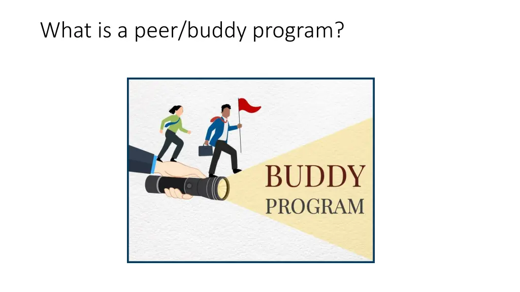 what is a peer buddy program