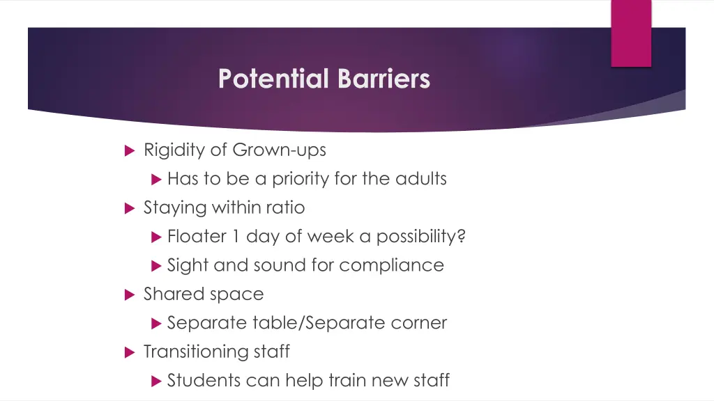potential barriers