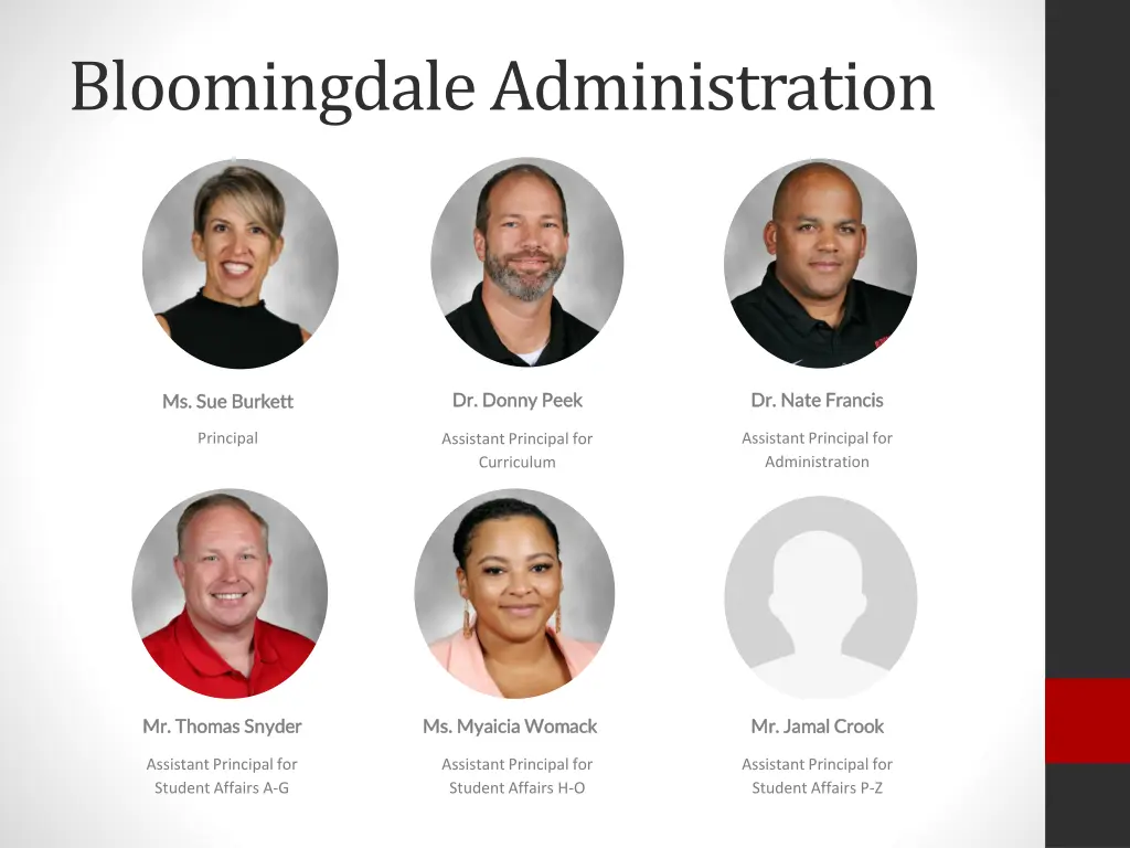 bloomingdale administration