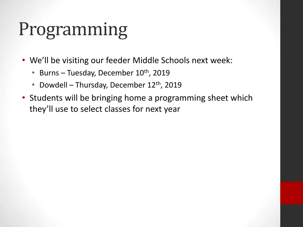 programming