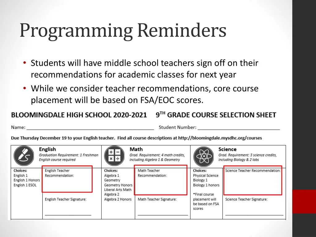 programming reminders 1