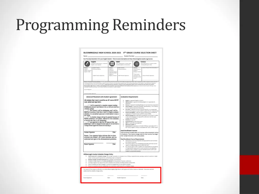 programming reminders 6