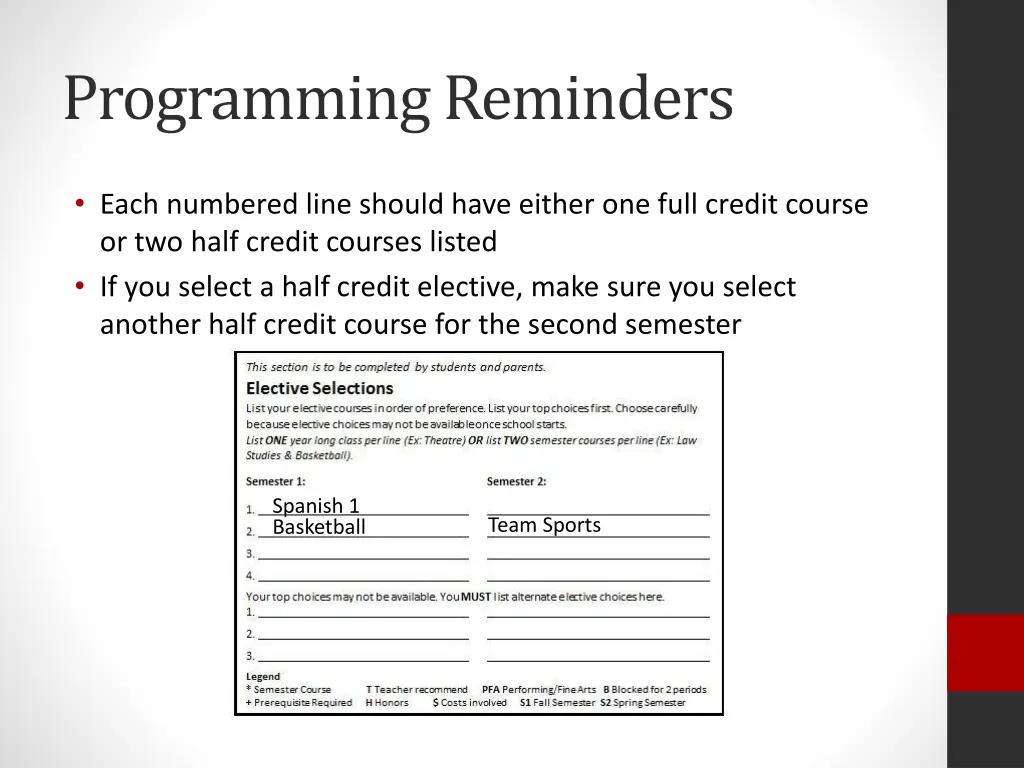 programming reminders 9