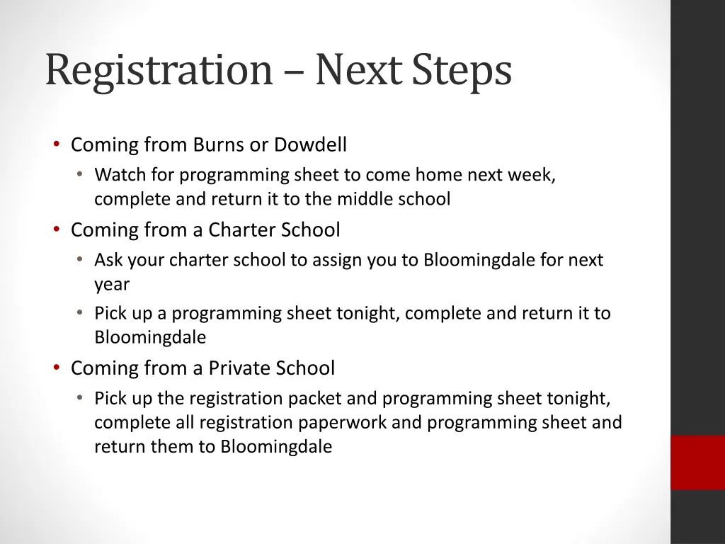 registration next steps