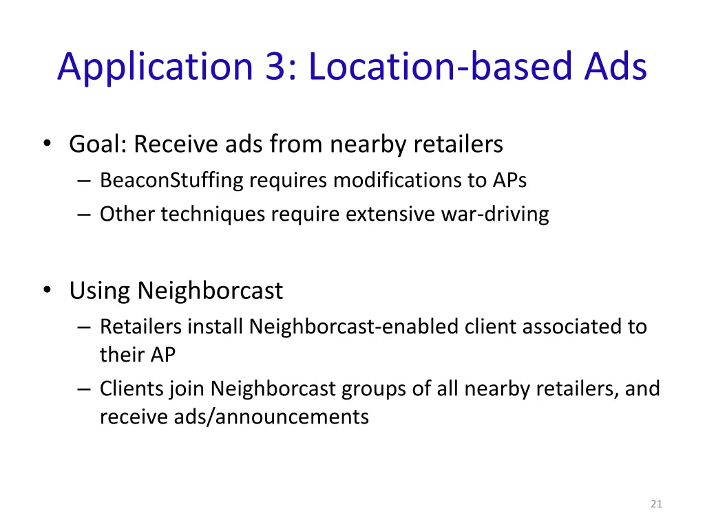 application 3 location based ads
