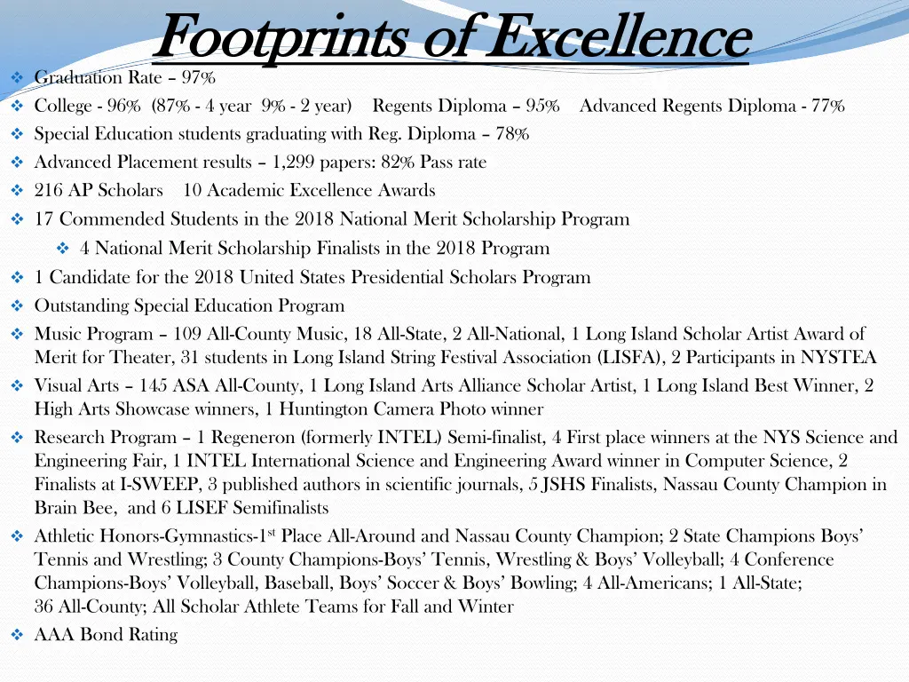 footprints of excellence footprints of excellence