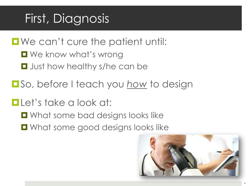 first diagnosis