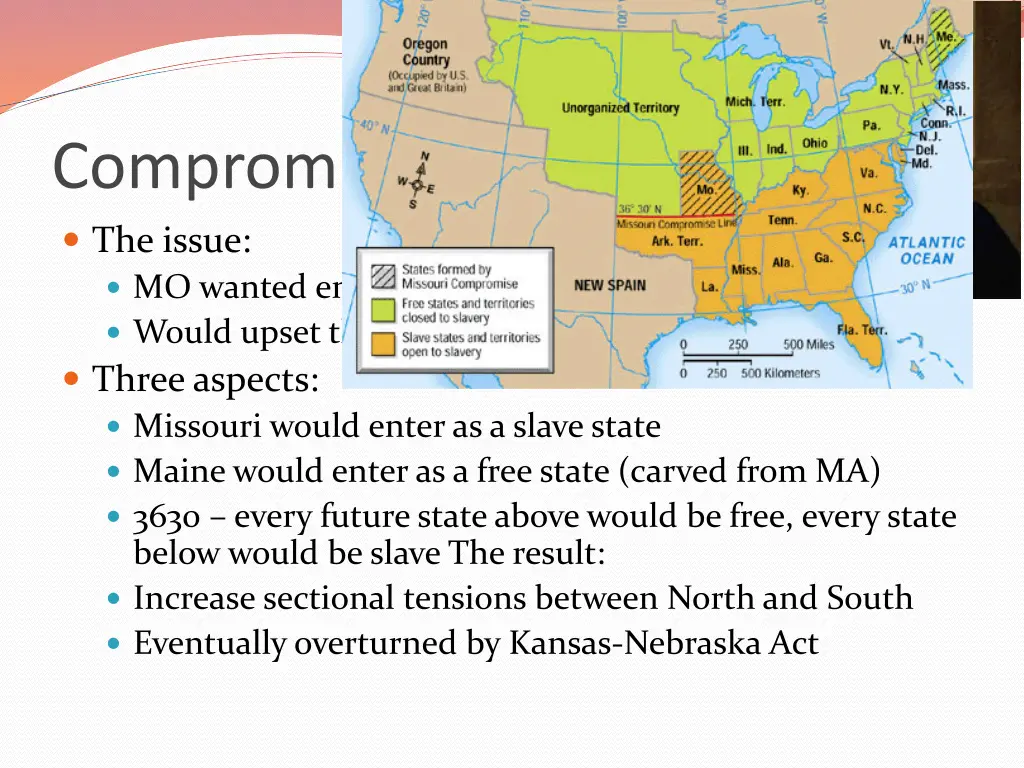 compromise of 1820 the issue mo wanted enter