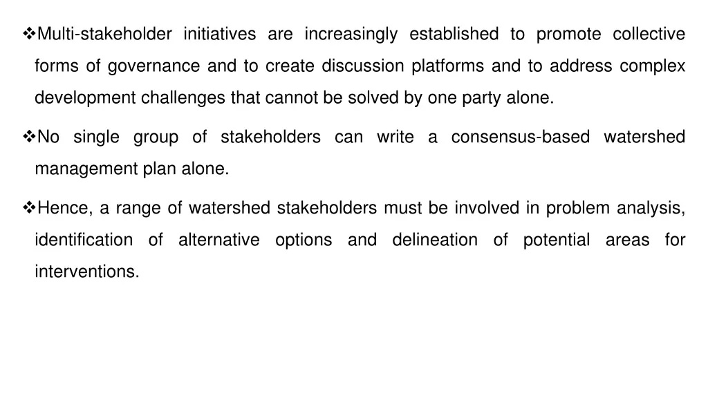 multi stakeholder initiatives are increasingly