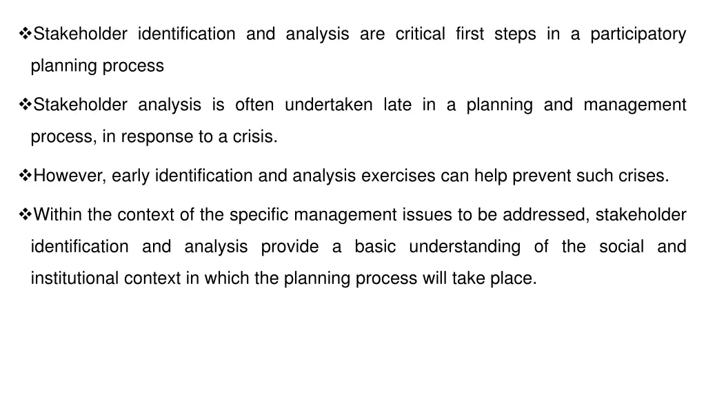 stakeholder identification and analysis 1