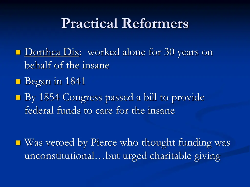 practical reformers